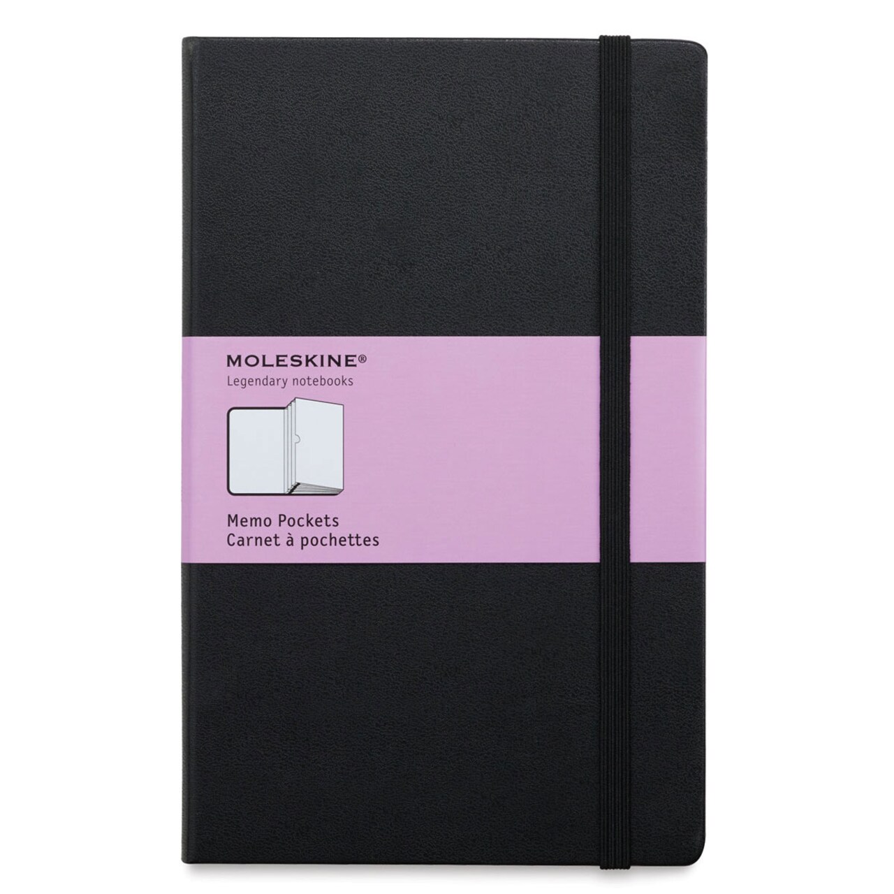 Moleskine Classic Notebook - Memo Pocket Book, 8-1/4" x 5", 6 Pockets